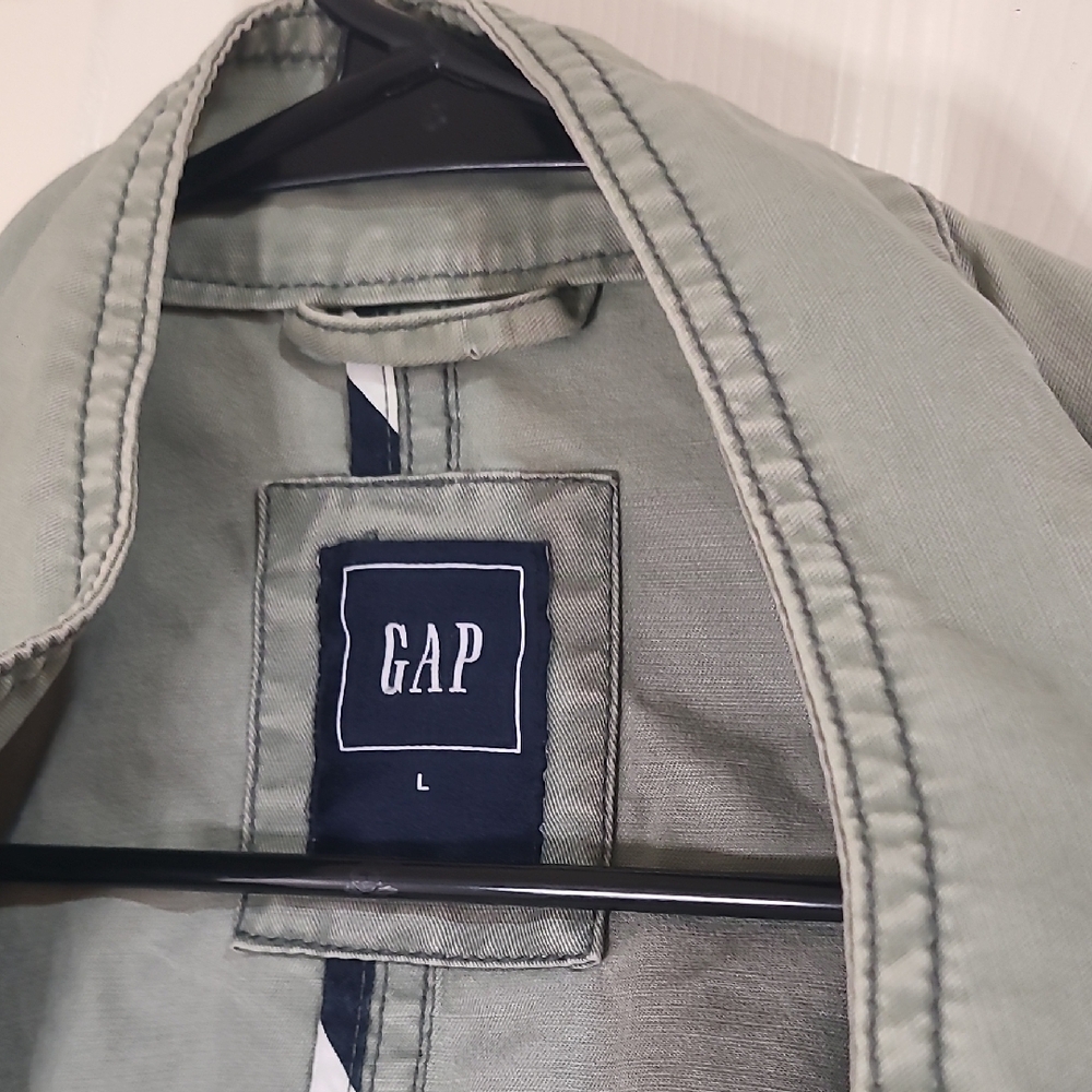 GAP Olive Military Field Jacket - Picture 2 of 6